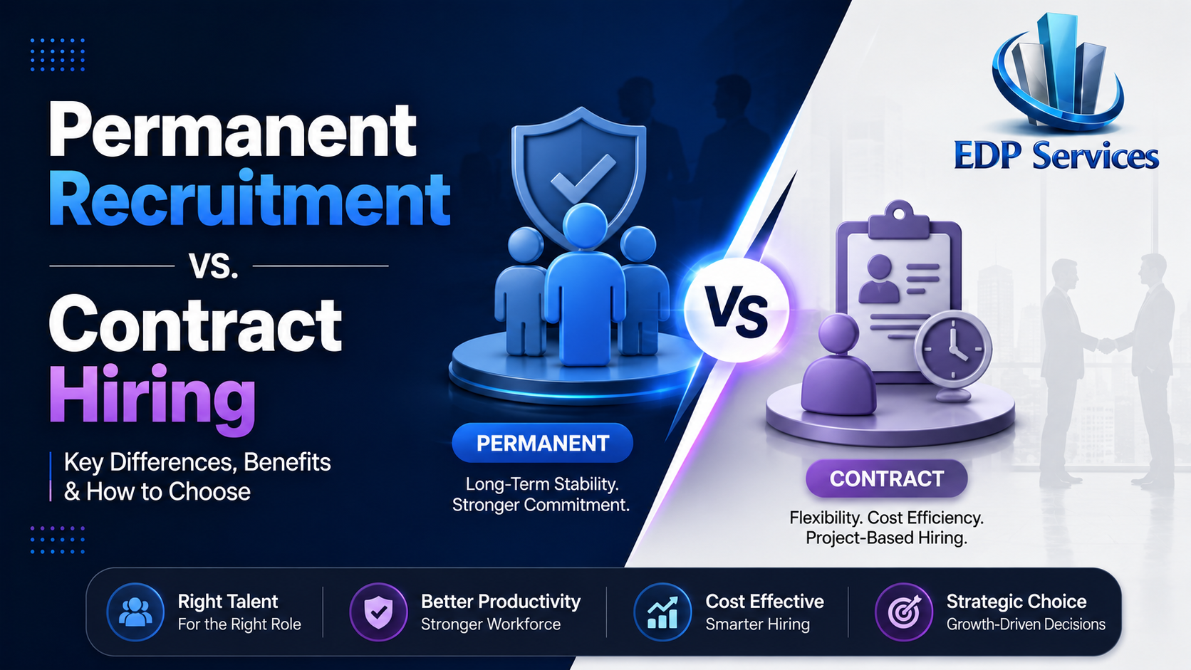Permanent Recruitment vs. Contract Hiring: Key Differences, Benefits & How to Choose